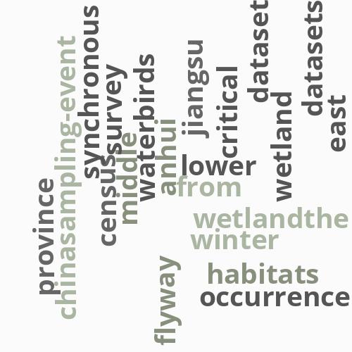 Occurrence dataset from the waterbird ...