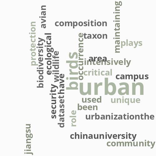 Occurrence dataset of campus birds in ...